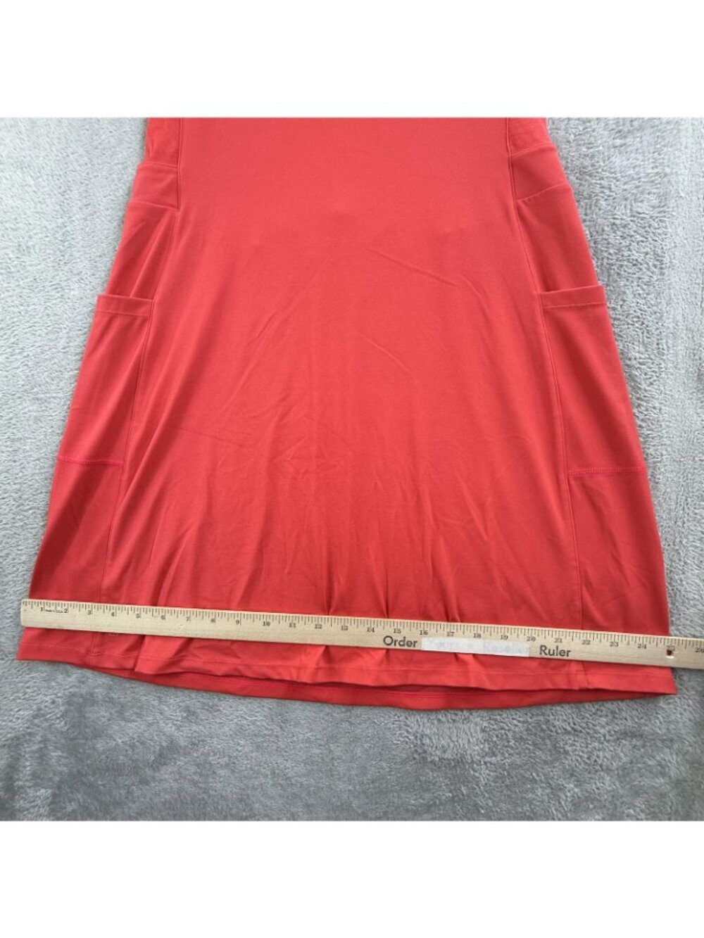 Smartwool Dress Womens Large Red Sleeveless Tank Swing Travel Pockets A-Line - Picture 11 of 16